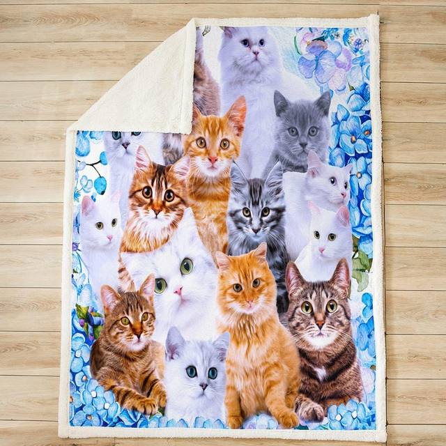 Super Cute Kitties Cats store Oversized Throw Blanket