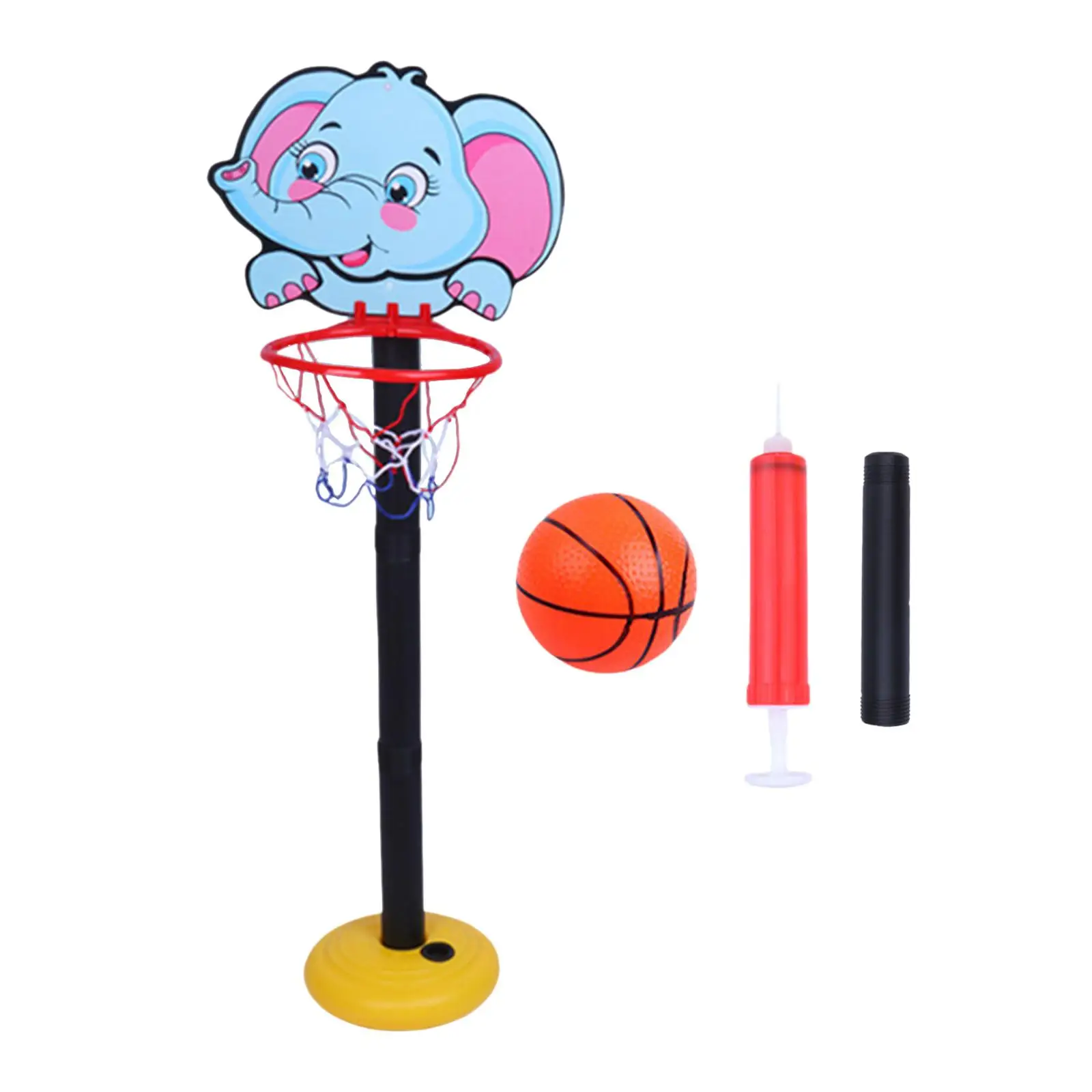 Portable Basketball Hoop Set Outdoor Sports Outside Toys Bathtub Game Adjustable Basketball Hoop Stand for Bathroom Bedroom Door