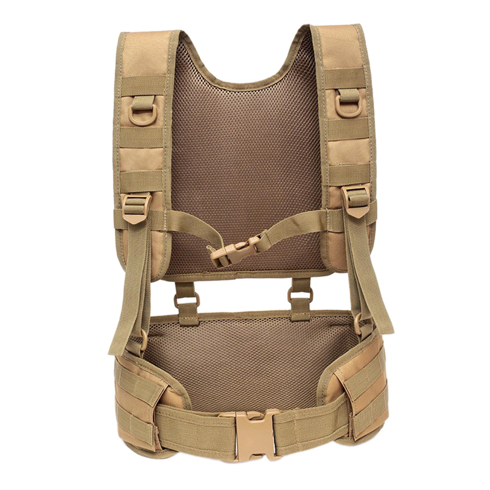 Breathable Tactical Vest Adjustable Modular Game Chest Rig Waistcoat Hiking