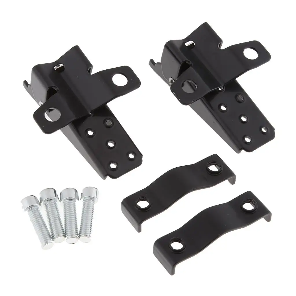 1 Pair Front Rear Adjustable Folding Footrest Footpegs for Dirt Pit Bike Motorcycle