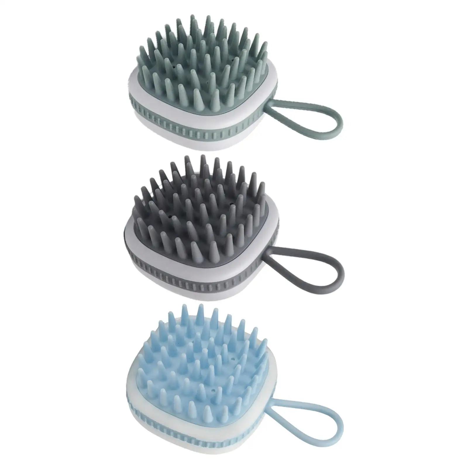 3Pcs Scalp Massager Shampoo Brush Comb Brush Shower Scrubber for Pets Men