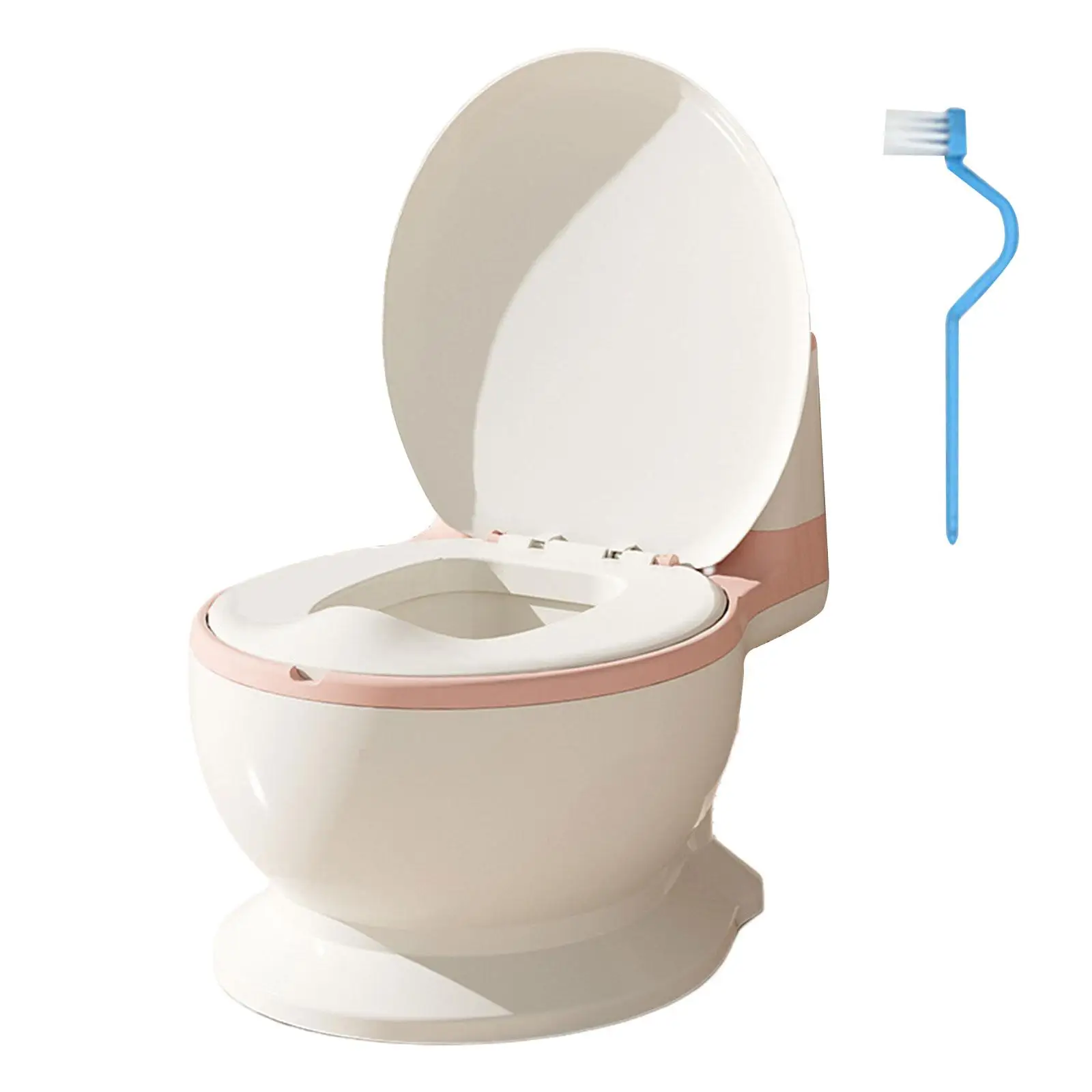 Toilet Training Potty Lifelike Flush Button Lightweight Non Slip Removable Potty Pot Real Feel Potty for Bedroom Kids Infants