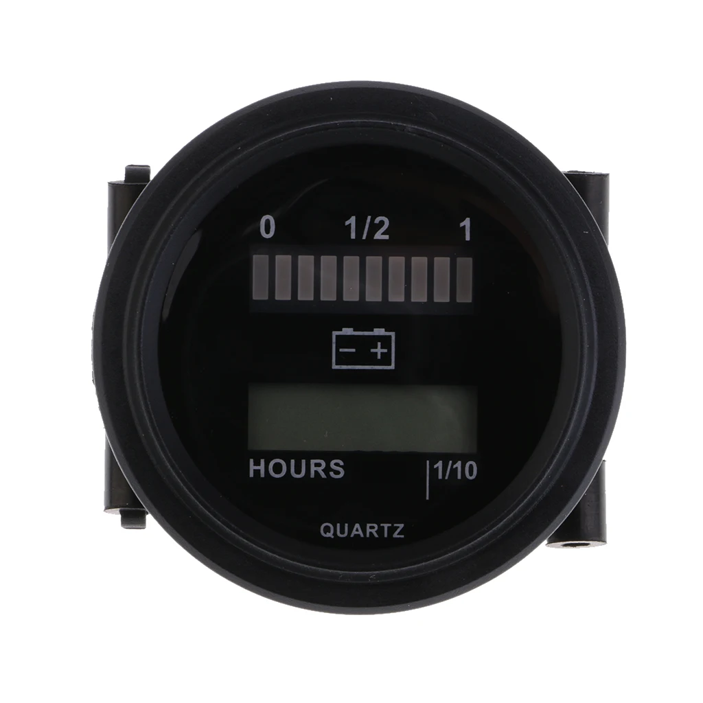 12V 24V 36V Hour Meter For Marine Boat `` Round Gauge