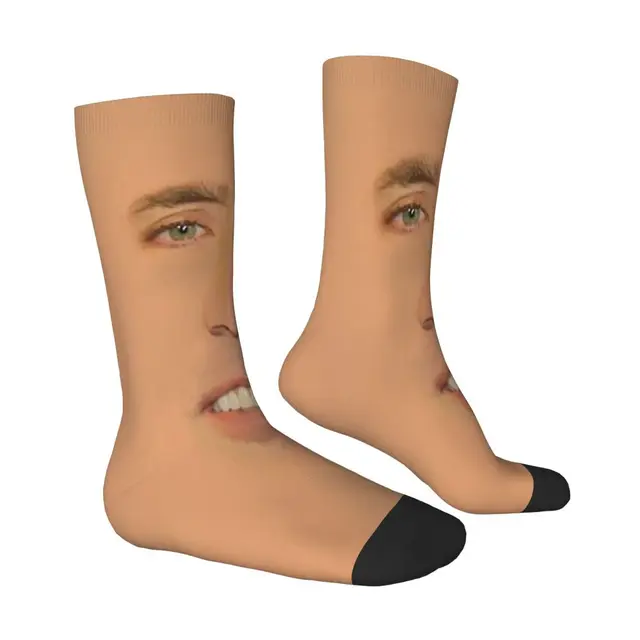 Nicolas Cage Meme Socks New 3D Print Funny Harajuku Unisex Middle Tube  Socks - AliExpress