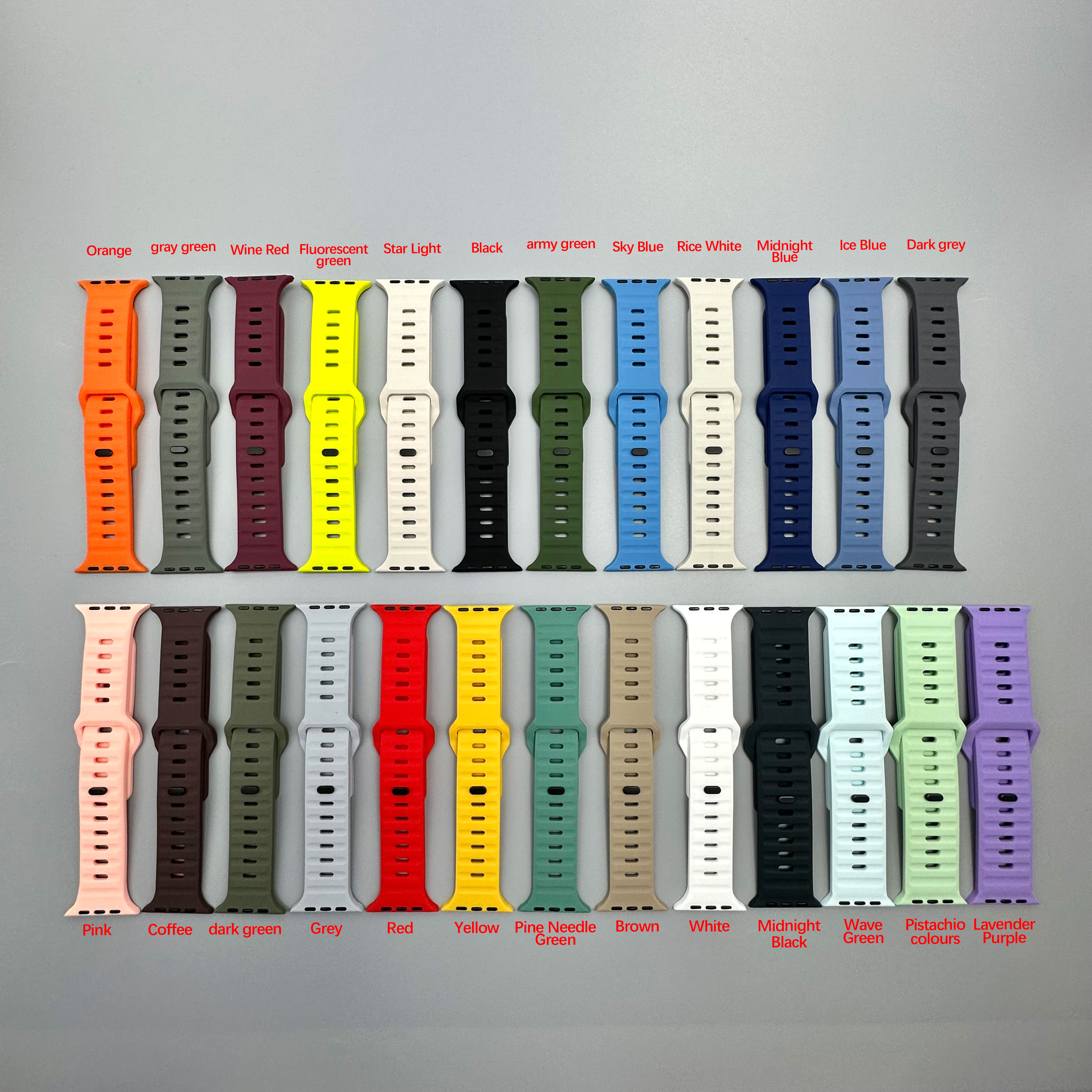 Sportarmband für Apple Watch Band 44mm 49mm 45mm 42mm 41mm 40mm Zubehör Correa Armband iWatch Series 8 7 6 5 4 3 SE Ultra – Detail 2