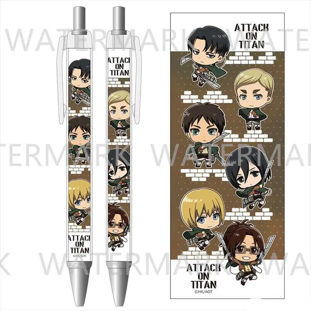 Anime Pens Blue Attack Titans, Attack Titan School Pencil