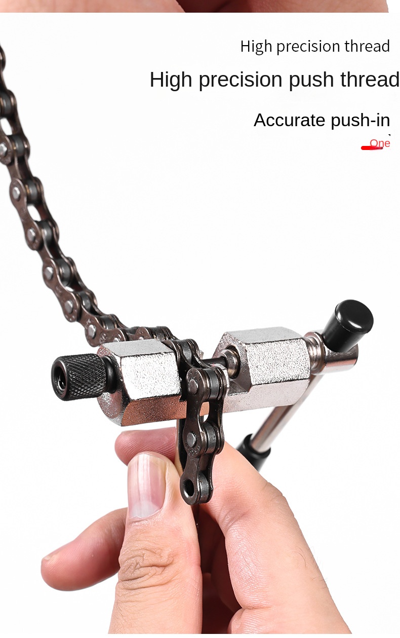 Kettentrenner, Fahrradkettentrenner, Metallwerkzeug zum Trennen von Fahrradketten, zum Reparieren von Fahrradketten, zum Entfernen von Kettenstiften. – Detail 5