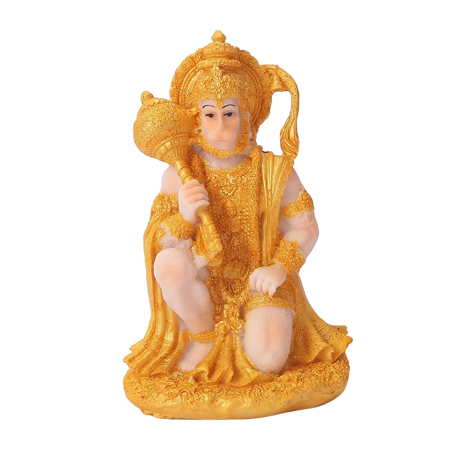 Indian Hindu Monkey God Buddha Statues Hanuman Figurine Fengshui Handcrafted