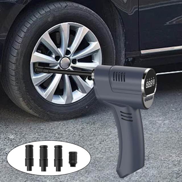 Cordless Electric Digital Tire Pump Car Tire Inflator Handheld Car Tyre Pump for Car Bike Lightweight with Lighting 5.2x2x8inch