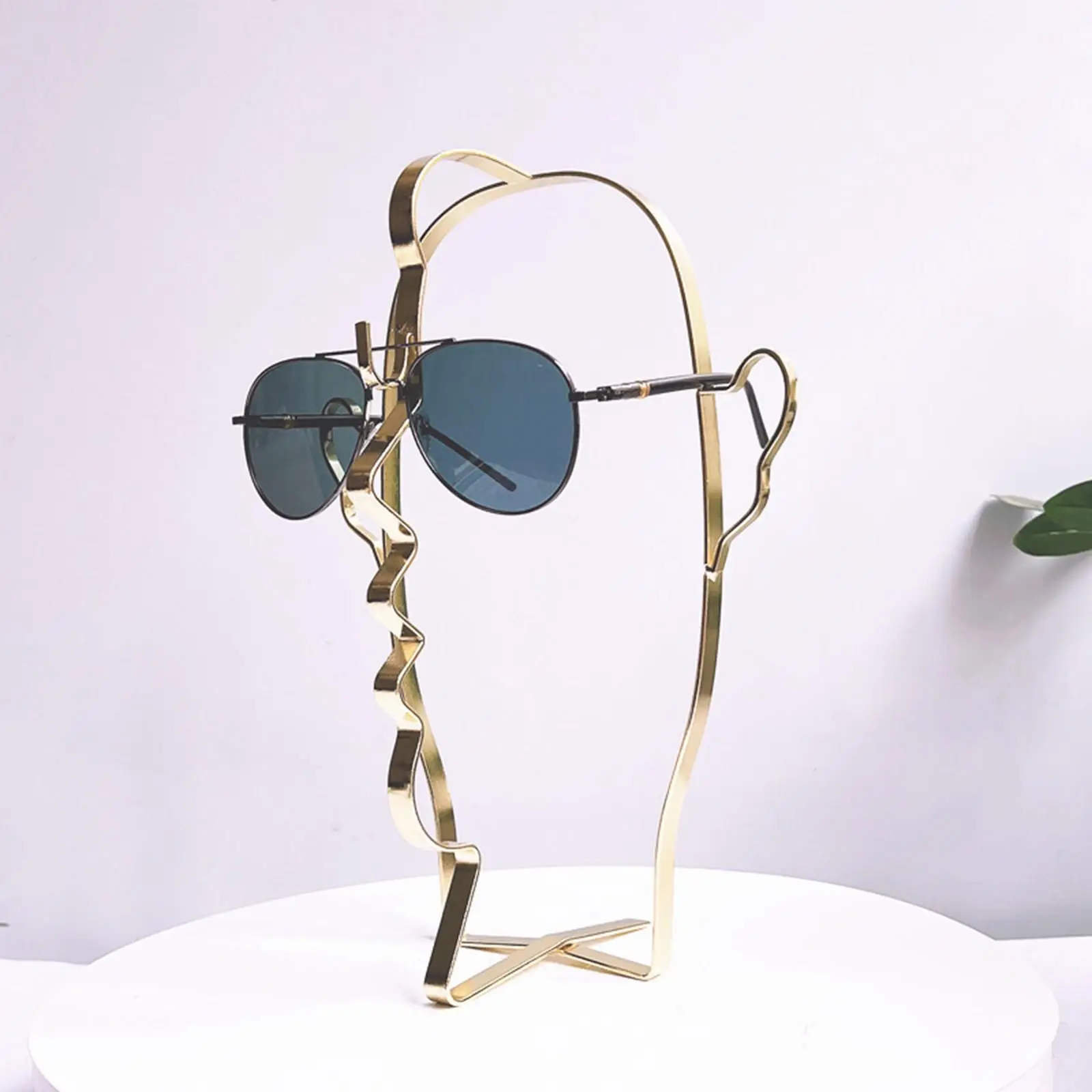 Sunglasses Display Stand Glasses Storage Organizer Character Modeling Iron Glasses Storage Rack for Stores Dressing Room Desk