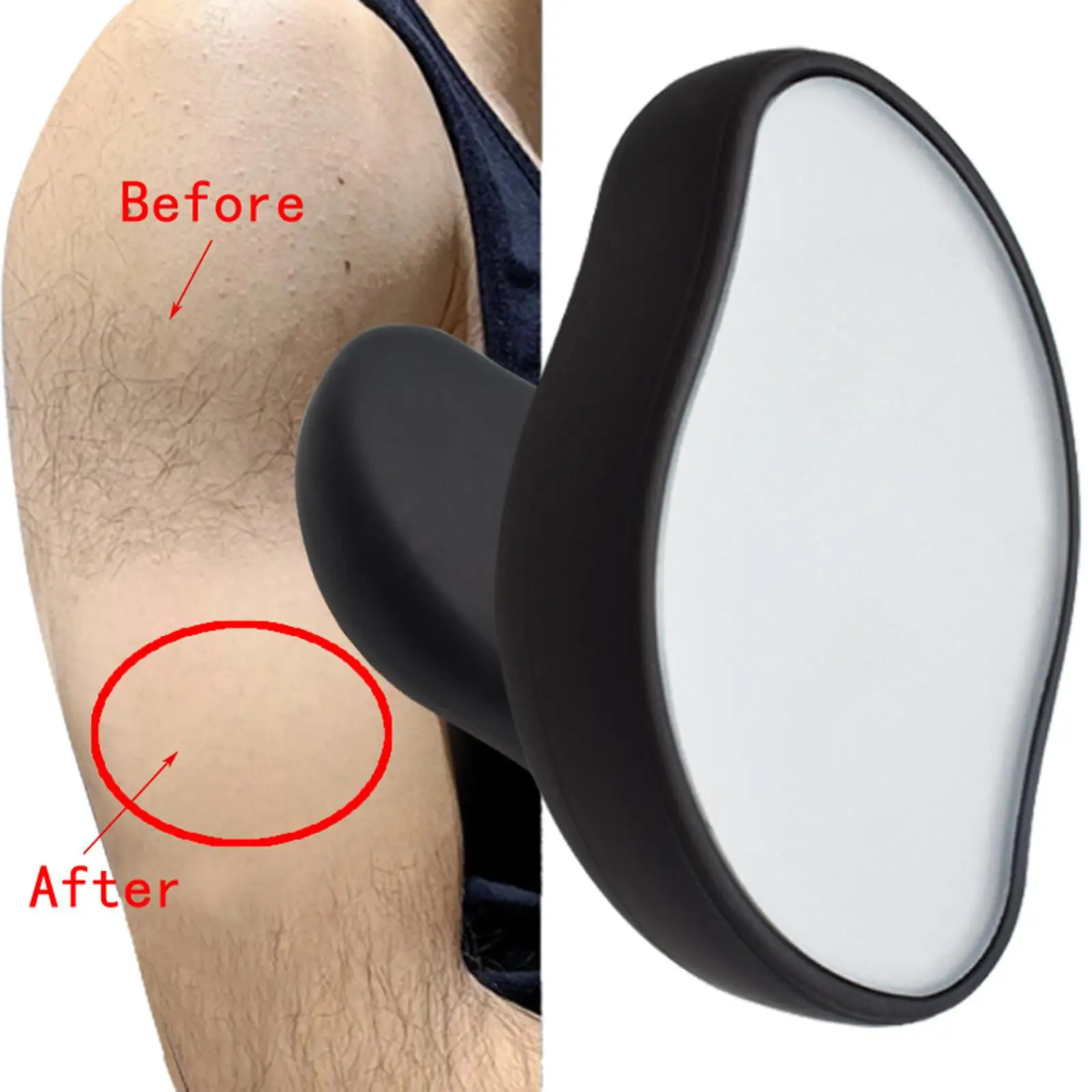 Hair Removal Epilators, Easy Cleaning Portable Easy to Use Exfoliation Reusable  Eraser, for Arm Back Leg  Men