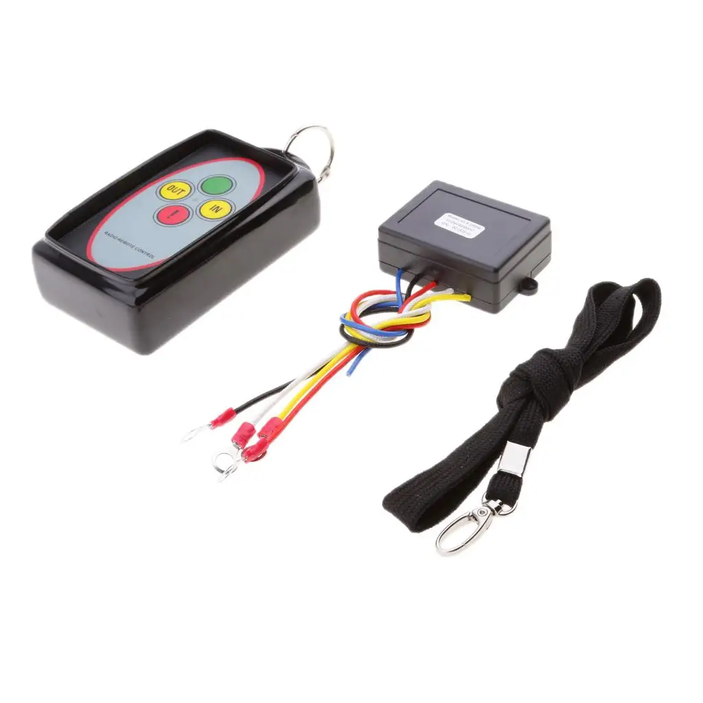 24V Recovery Wireless Winch Remote Control, Monitor Winching Handset Switch and