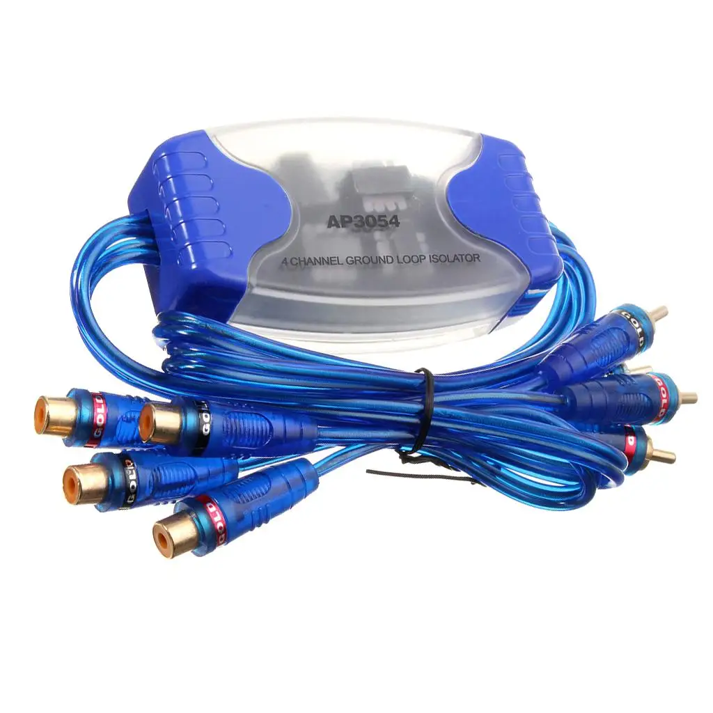 4-Channel RCA  Noise Filter  Anti - Interference Total Isolator