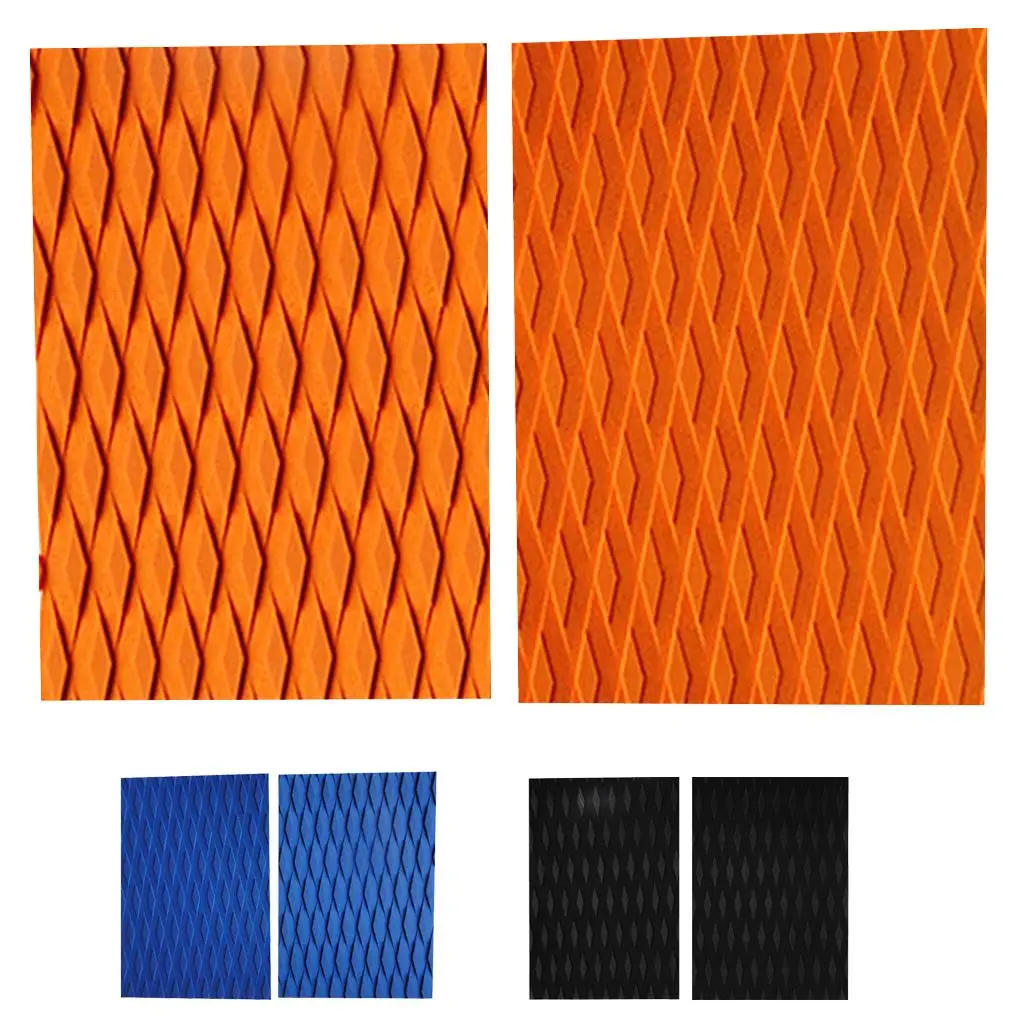 2 Pieces Premium Diamond Grooved Non- EVA Traction Pads  Tail Pads
