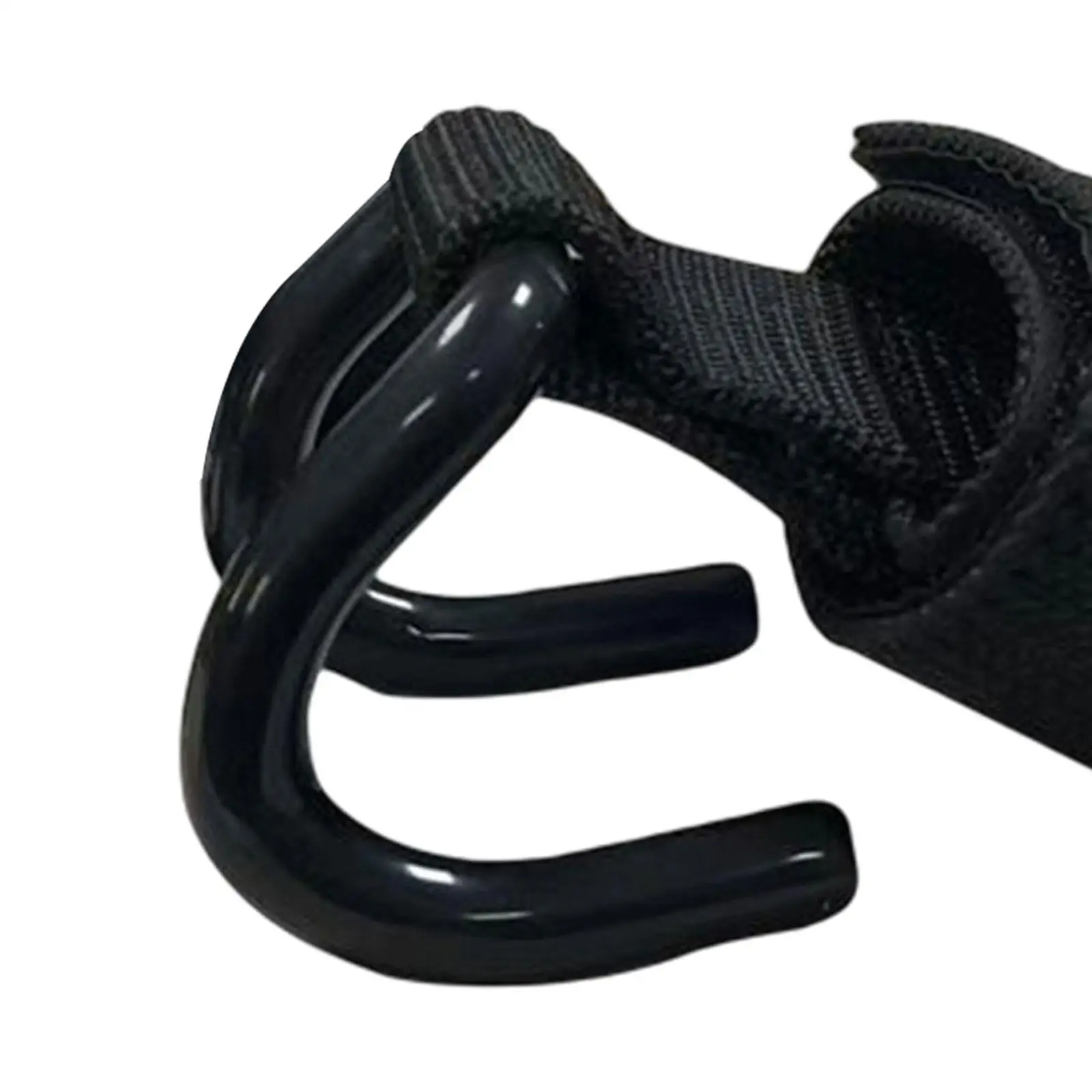 Weight Lifting Hooks Adjustable Wrist Wraps for Workout Hooks Comfortable to Wear Improved Long Term Stability Black Color