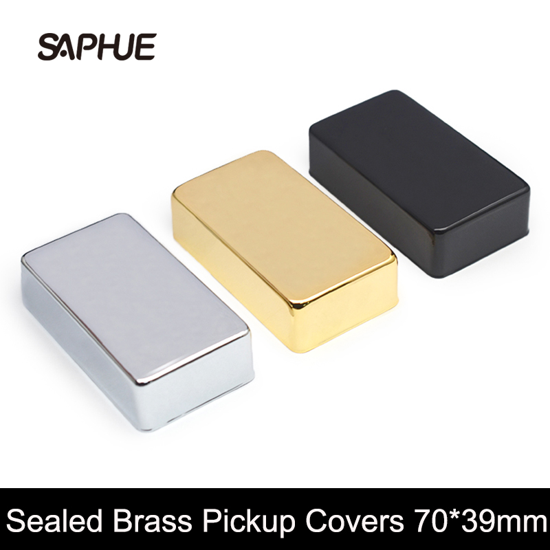 Description Picture 4 of item2Pcs Sealed Brass 70*39mm Pickup Covers /Lid/Shell/Top for Electric Guitar/Metal Guitar Humbucker Covers