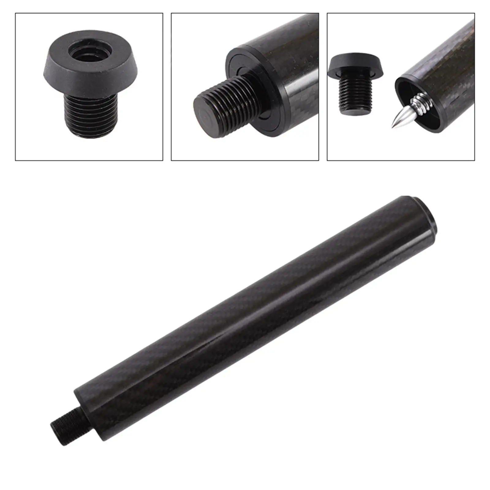 Pool Cue Extender Billiards Snooker Cue Extension Billiard Holder Telescopic Pool Cue