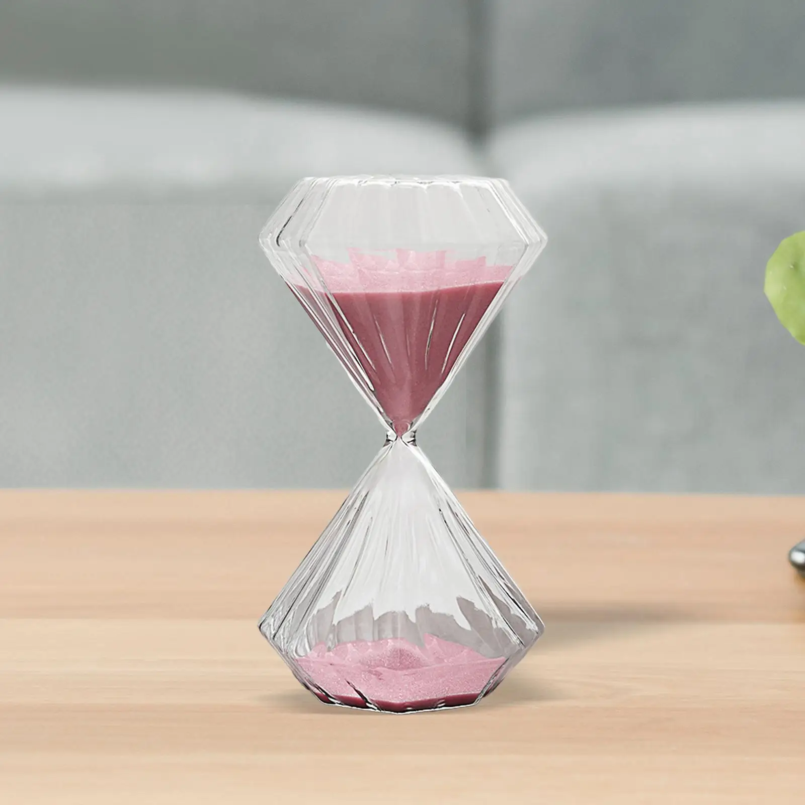 Sand Glass Timer Hourglass 30 Minutes Pink Sand Kitchen Accessories Sand Timer Workout Timer Tabletop Decoration for Living Room