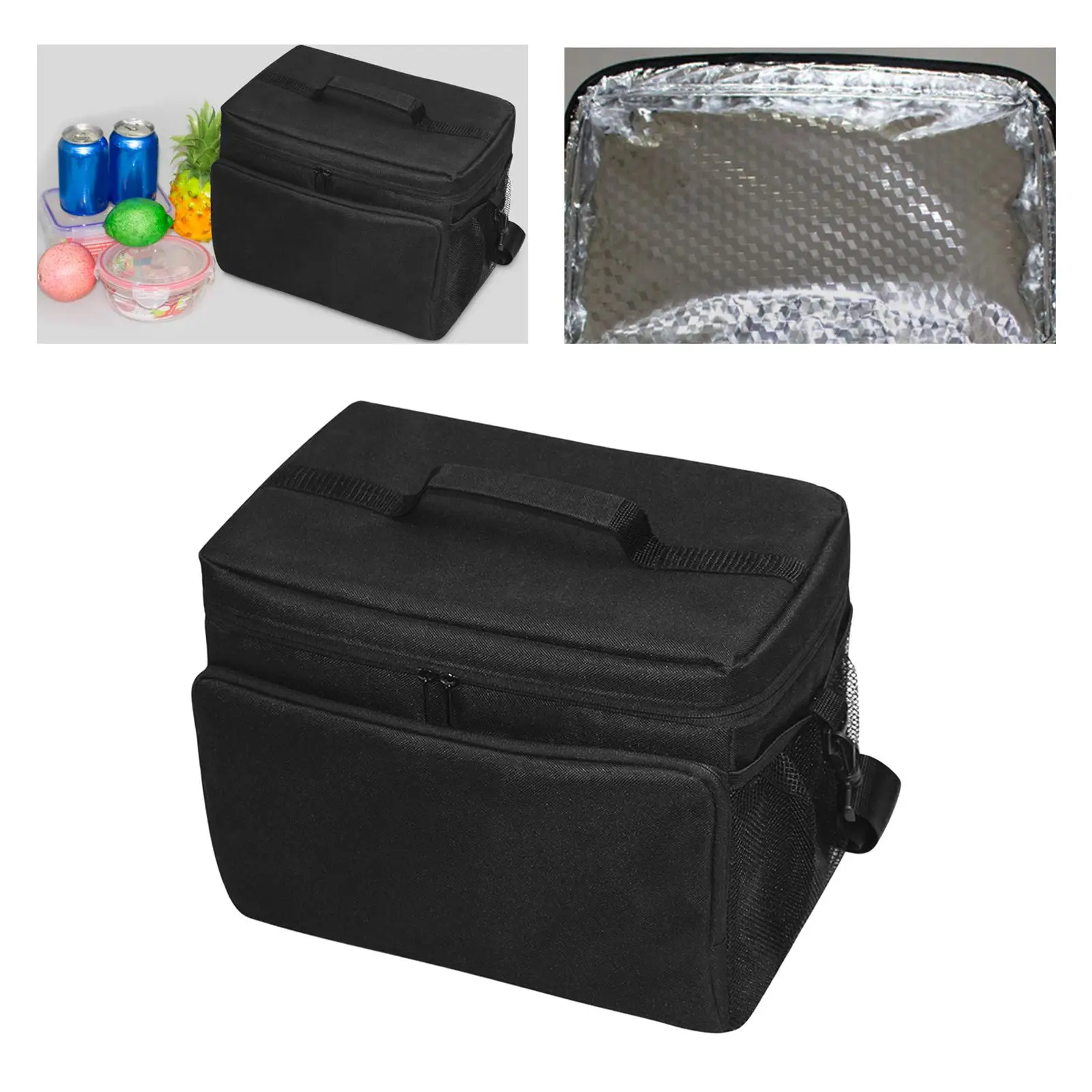 Insulated Bag Large Capacity Cooler Bag Food Container for Picnic Travel BBQ