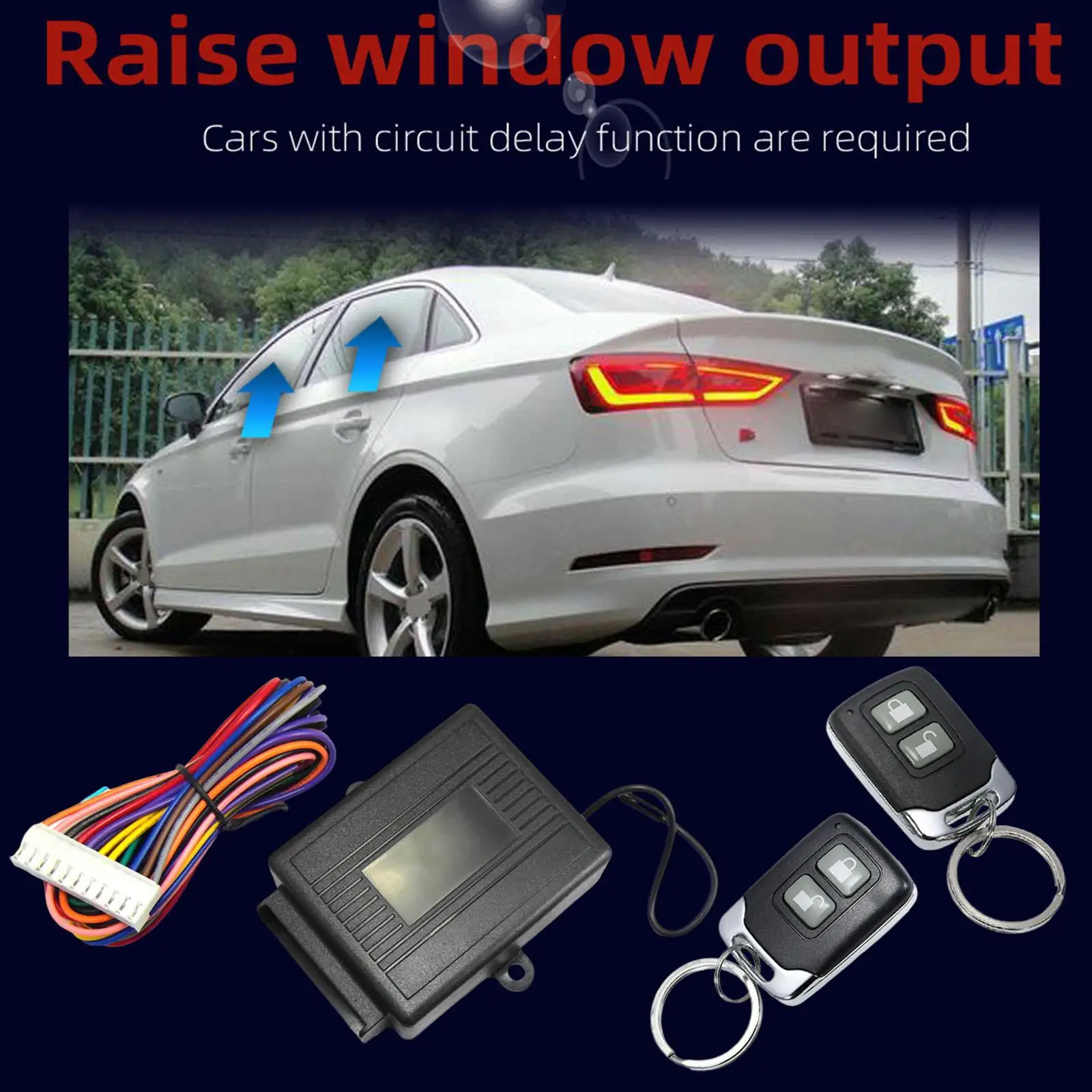 Car Keyless Entry System 2 x Remote Controllers One Button Start Door Lock Systems for Trunk Release Door Lock Unlock Kit