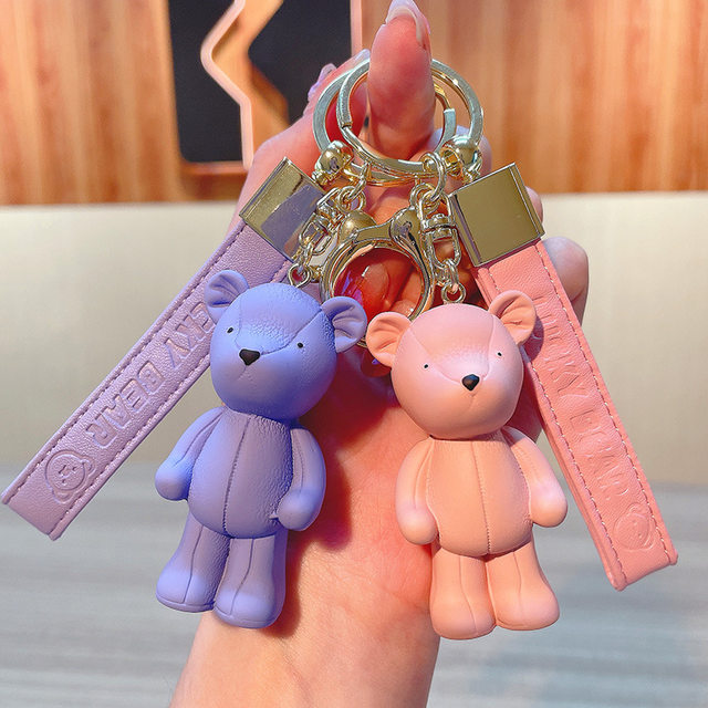 HunnyBeeGiftStore Luxury Teddy Bear Keychain