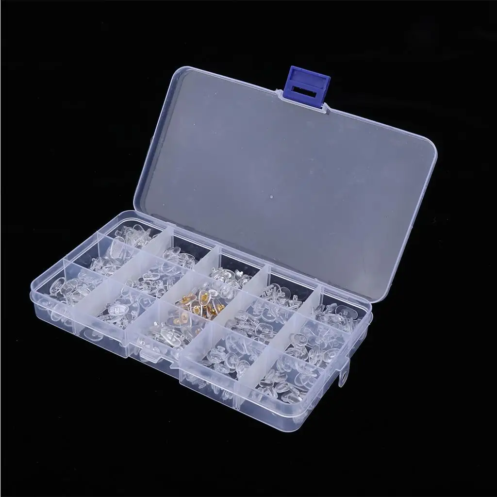  Glasses Nose Pads Set 150 Pairs of Soft PVC Glasses Nose Pads with Case