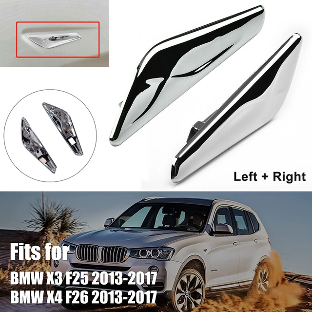 Embellecedores De Guardabarros Para BMW X3 Y X4 (2015-2018) - ABS Negro, Instalación Fácil Sin Modificaciones