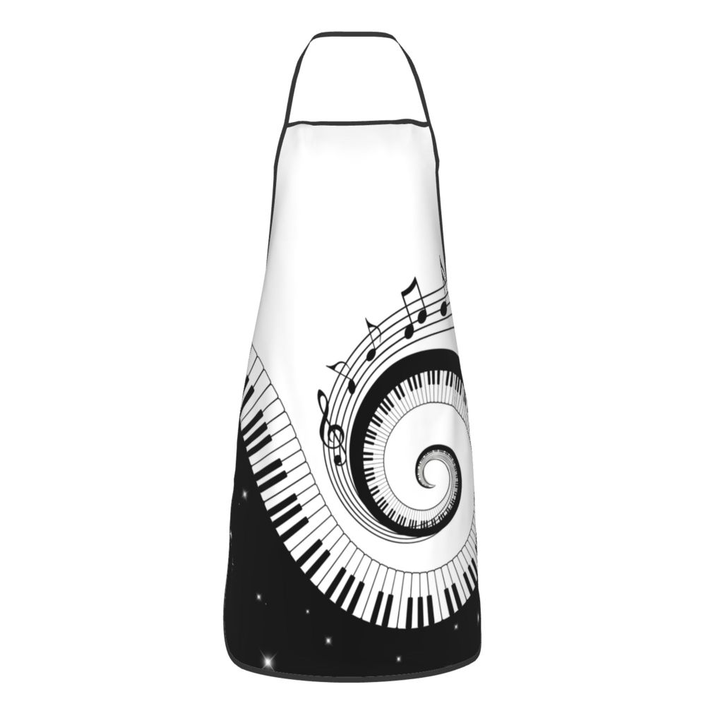 Piano Keys Spiral Apron - Artistic Pod