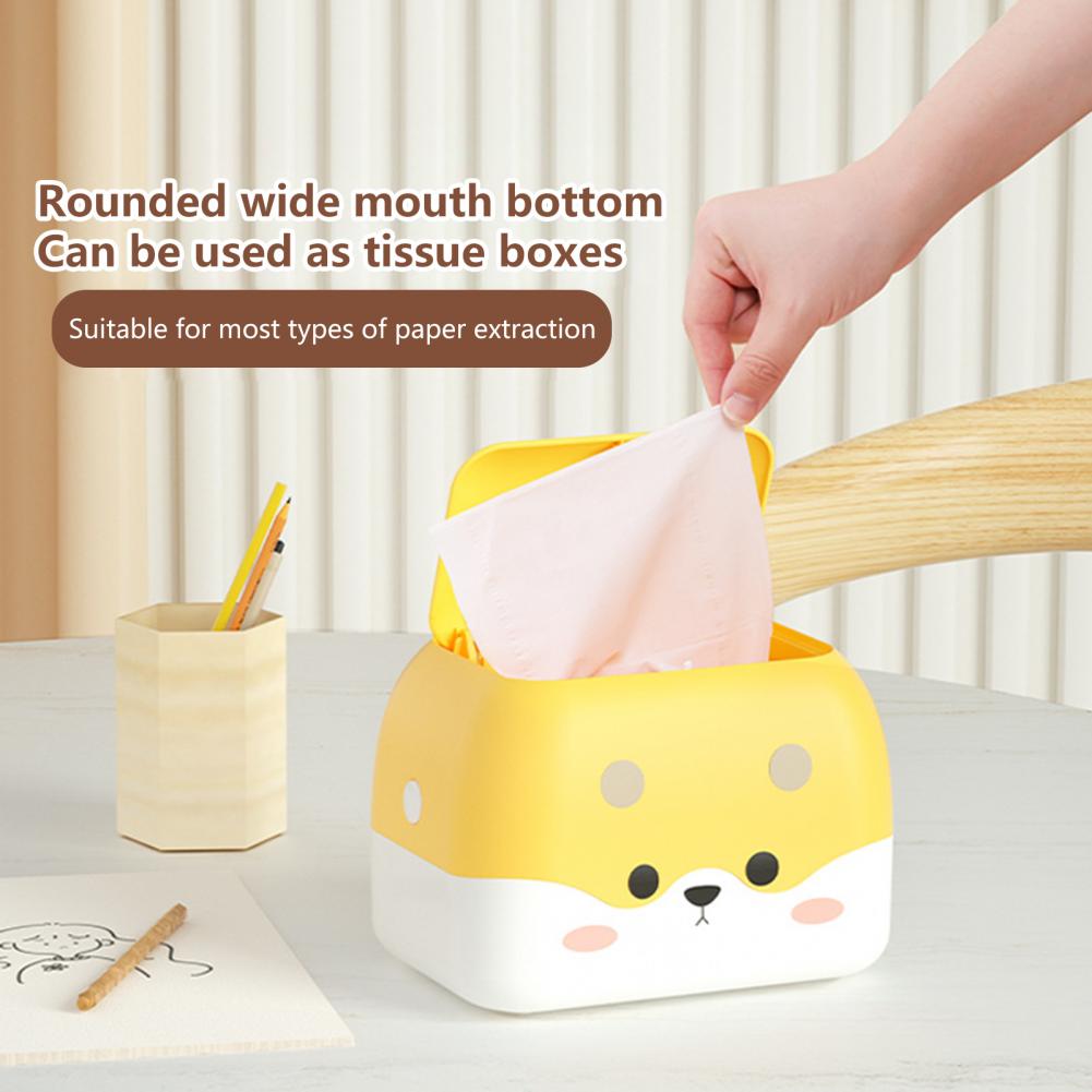 Cartoon Tissue Box Waste Trash Cans Versatile Storage Tissue Box Waste Bin Dorm