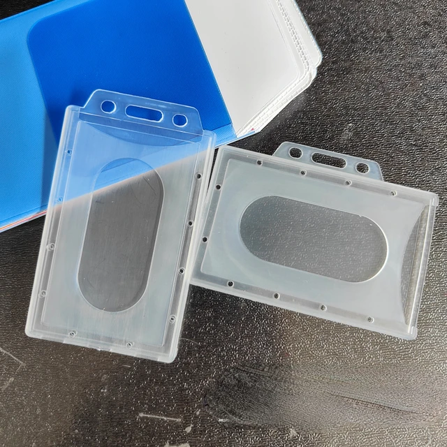 Acrylic Clear Hard Plastic Badge ID Card Holder Office Work Name Badge  Holder - China Card Holder and Business Card Holder price