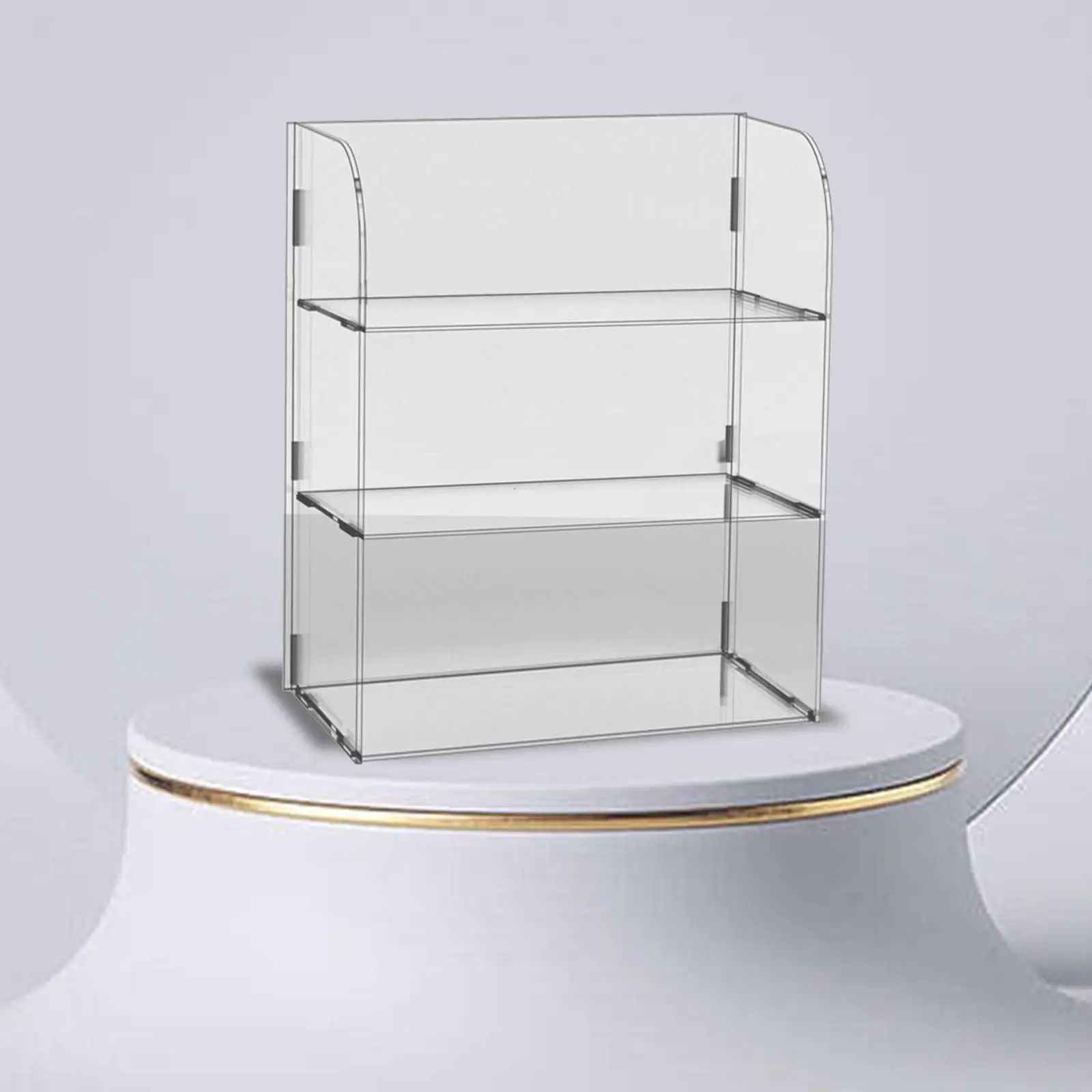 Multi Purpose Acrylic Display Rack Risers Showcase Stand Shelves Transparent Countertop Toy Dolls Figure for Jewelry Cosmetics
