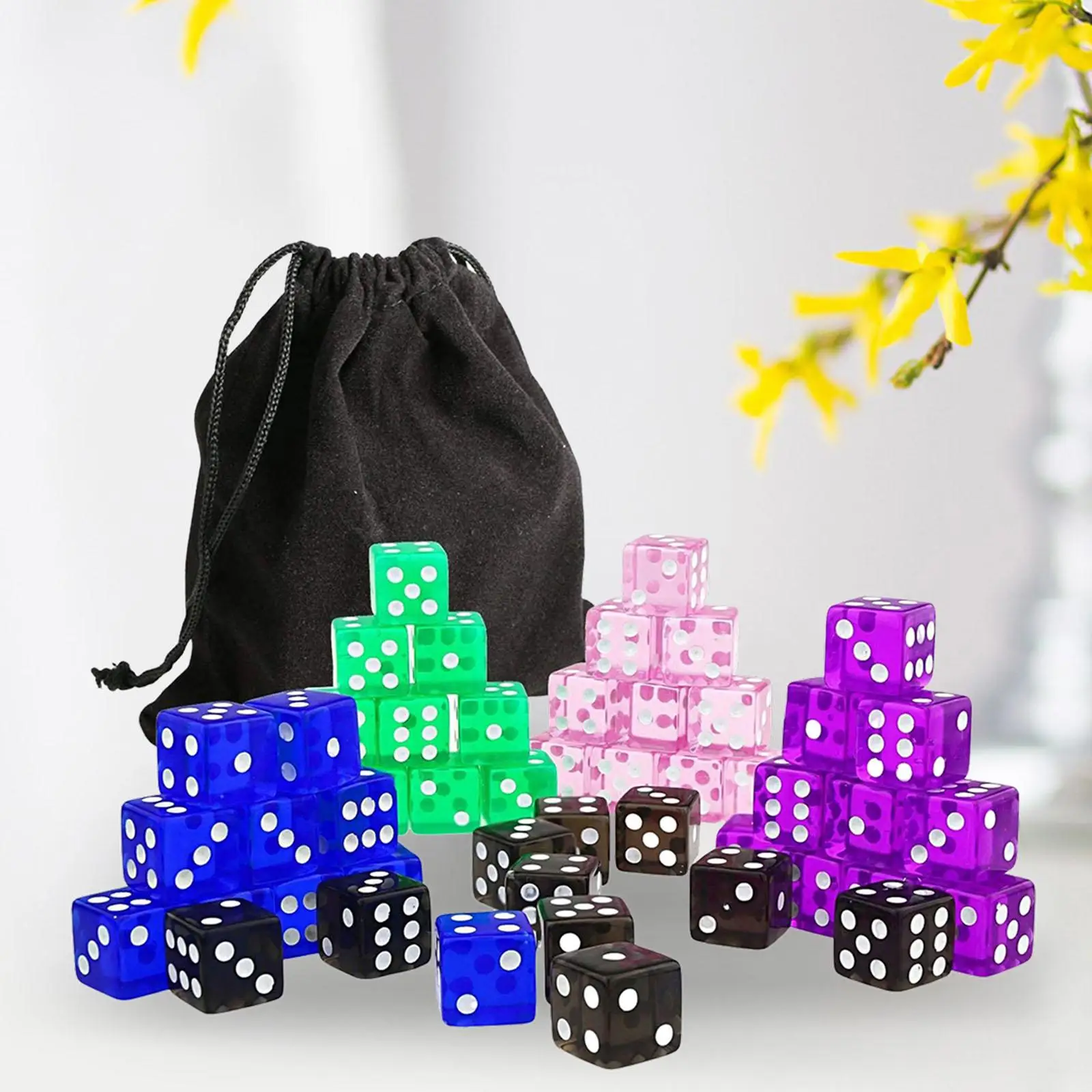 6 Sided Dices, Colored Dices, Math Counting Teaching Aids, Game Dices, Party Supplies