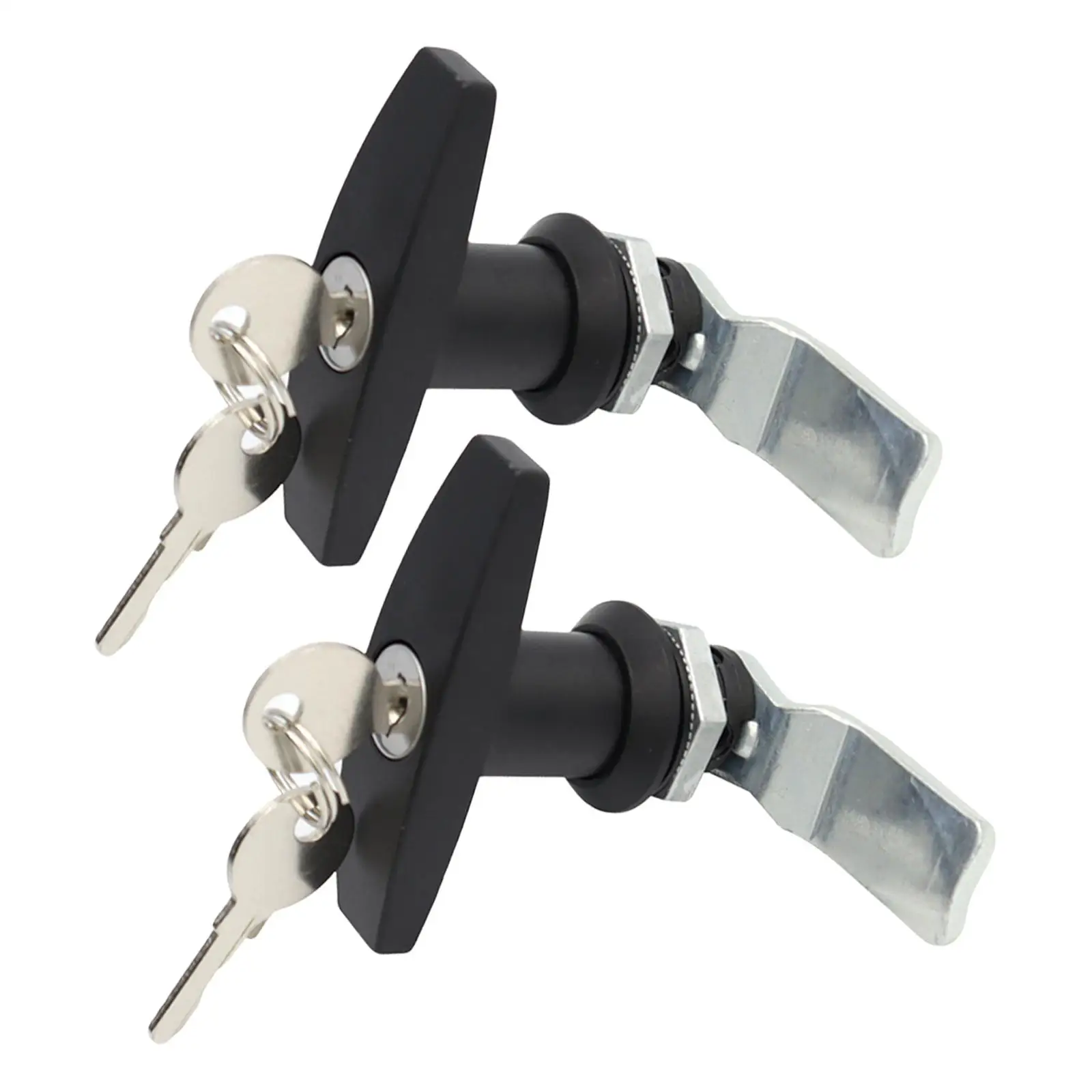 handle type lock, with Keys ,Garage Door RV  Trailer Garage Door Lock, Fixing T Handle  Locks Hardware, Door Lock Latch