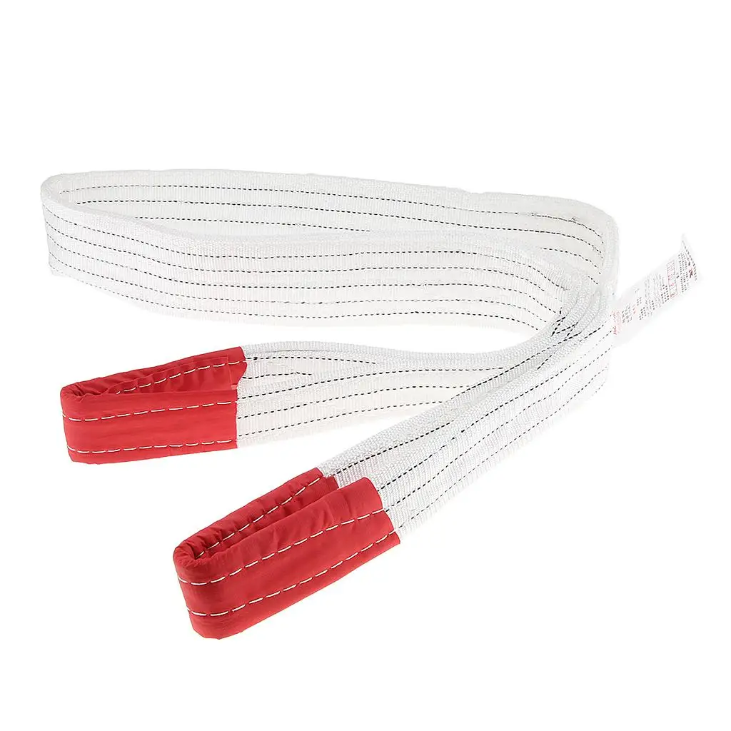 Flat Lifting Sling Towing Pulling Strap Rope Synthetic Fibre 5 Tonne