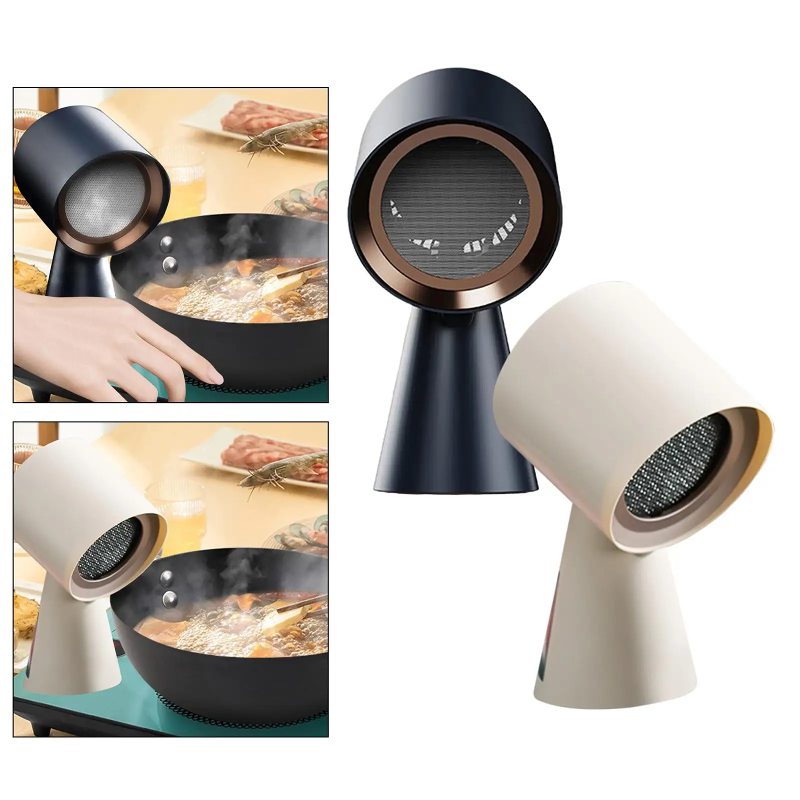 Desktop Range Hood, Tabletop Cooker Hood, Cooker Small Ventilator for Indoor, Hot Pot, Kitchen, BBQ