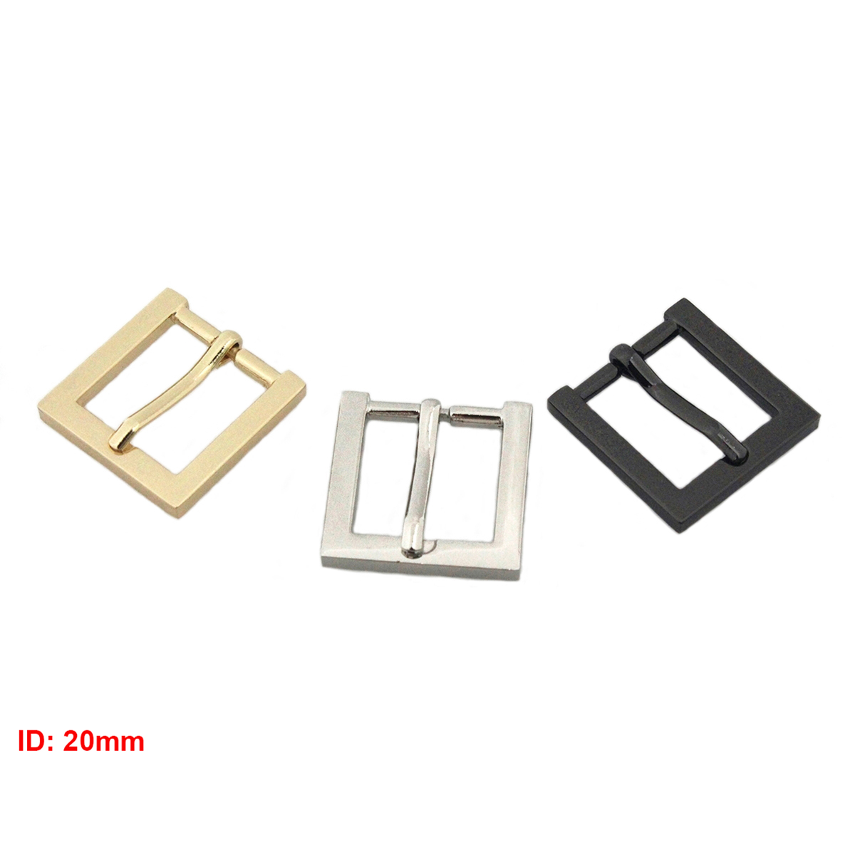 Description Picture 5 of item1 pcs Zinc Alloy Metal Belt Buckle End Bar Heel Bar Buckle Single Pin Half Buckle Bag Leather Craft Strap Garment Webbing CLOXY