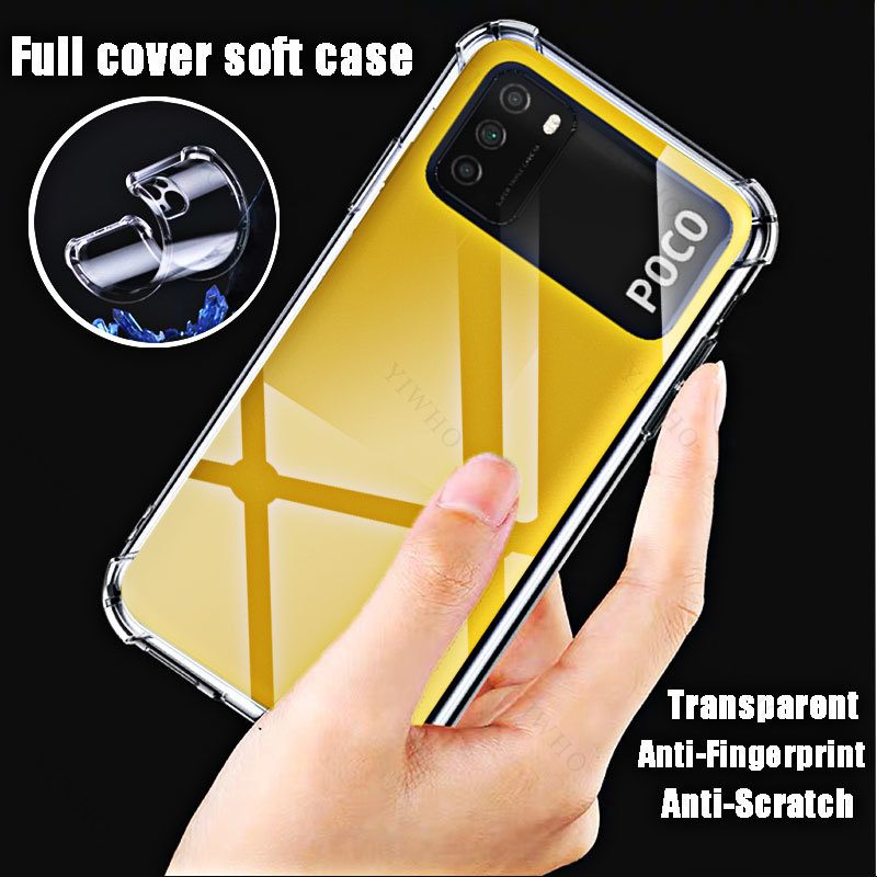 HD-Telefon-Softcase für Xiaomi Poco M3, klare transparente Abdeckungen, Schale für Xiaomi Poko M3 6,53 Zoll M2010J19CG, stoßfest, kratzfest – Detail 5