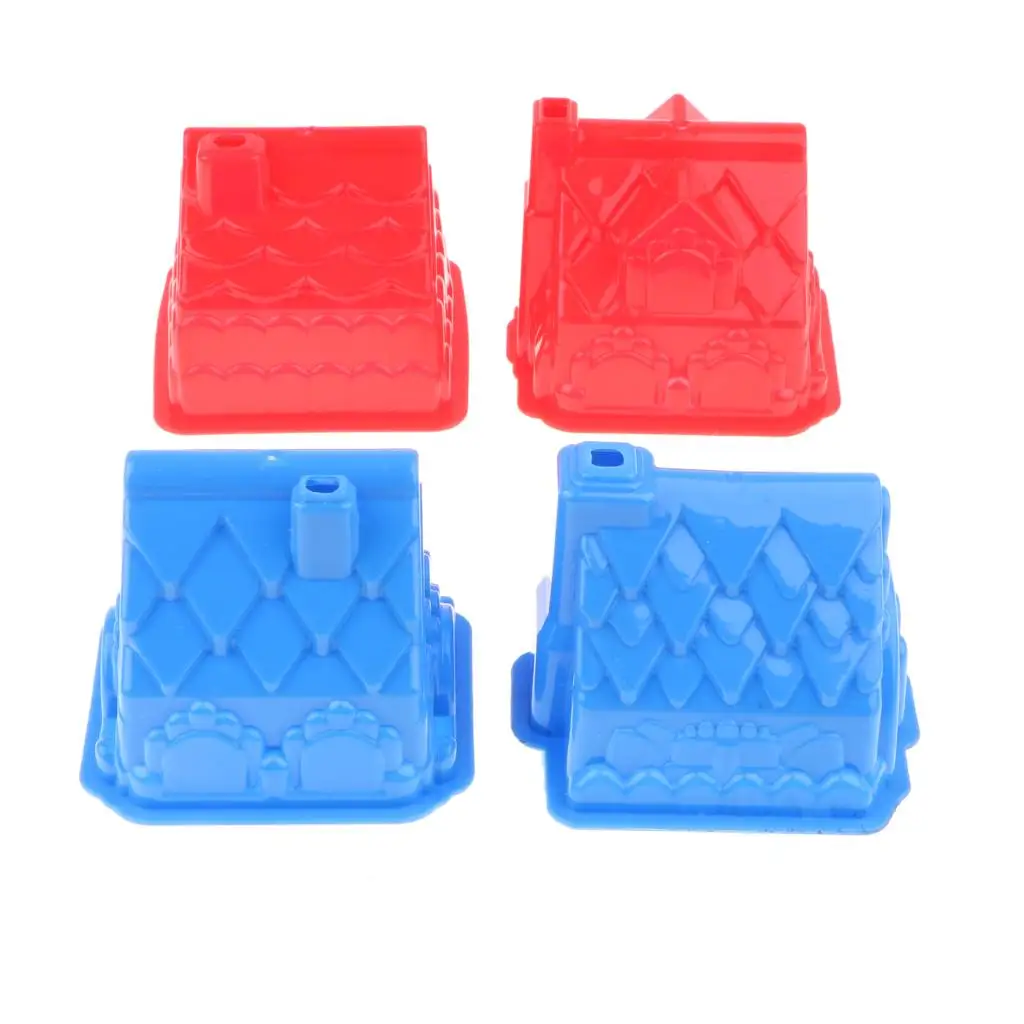 Pack of 4 Plastic Building   for Kids, Children   House Toy Set