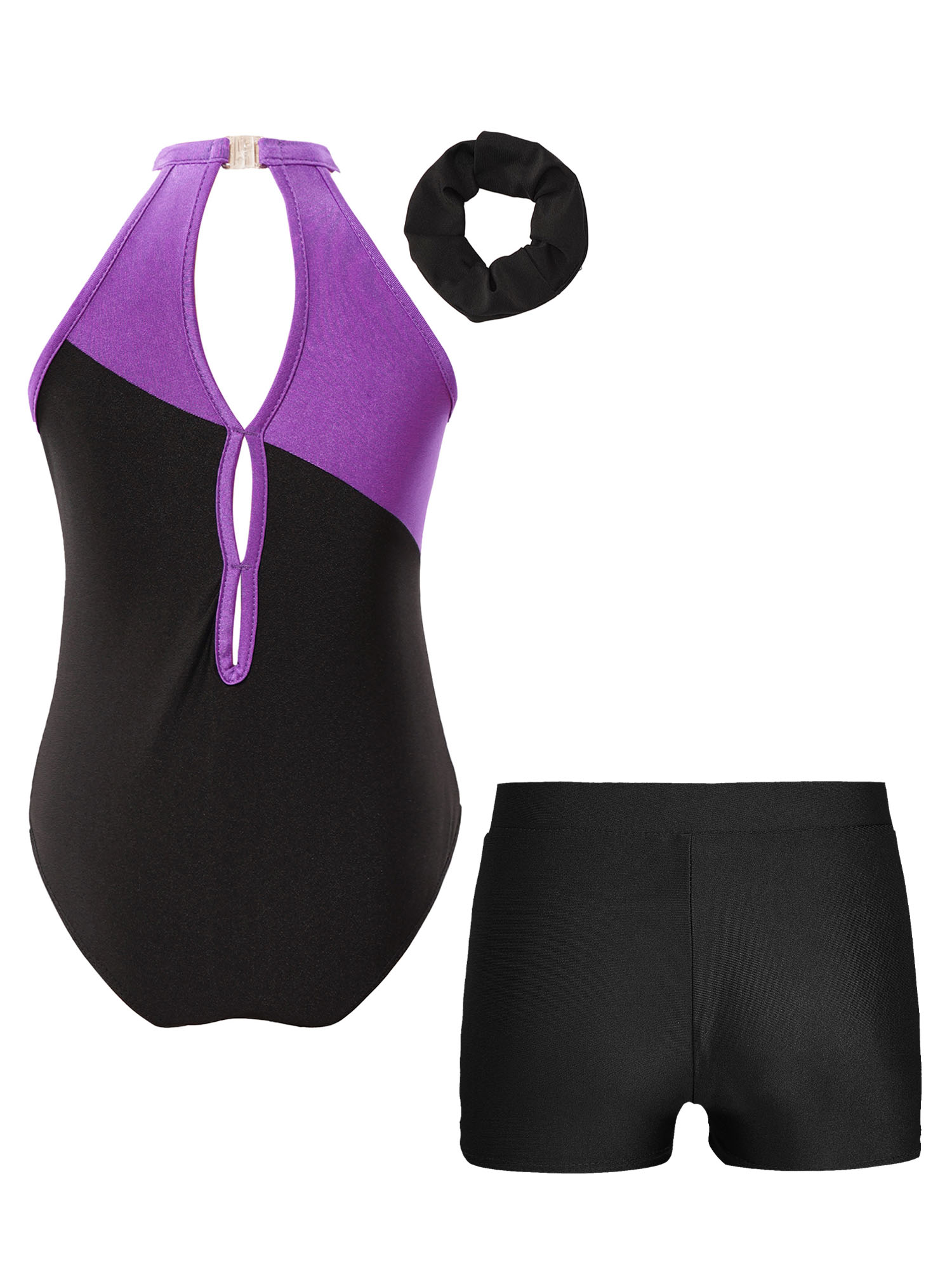 Kinder Mädchen Gymnastik Trikots Ballett Tanz Outfits Strass sportliche Biketard Shorts Set Workout Eiskunstlauf Bodysuit – Detail 36