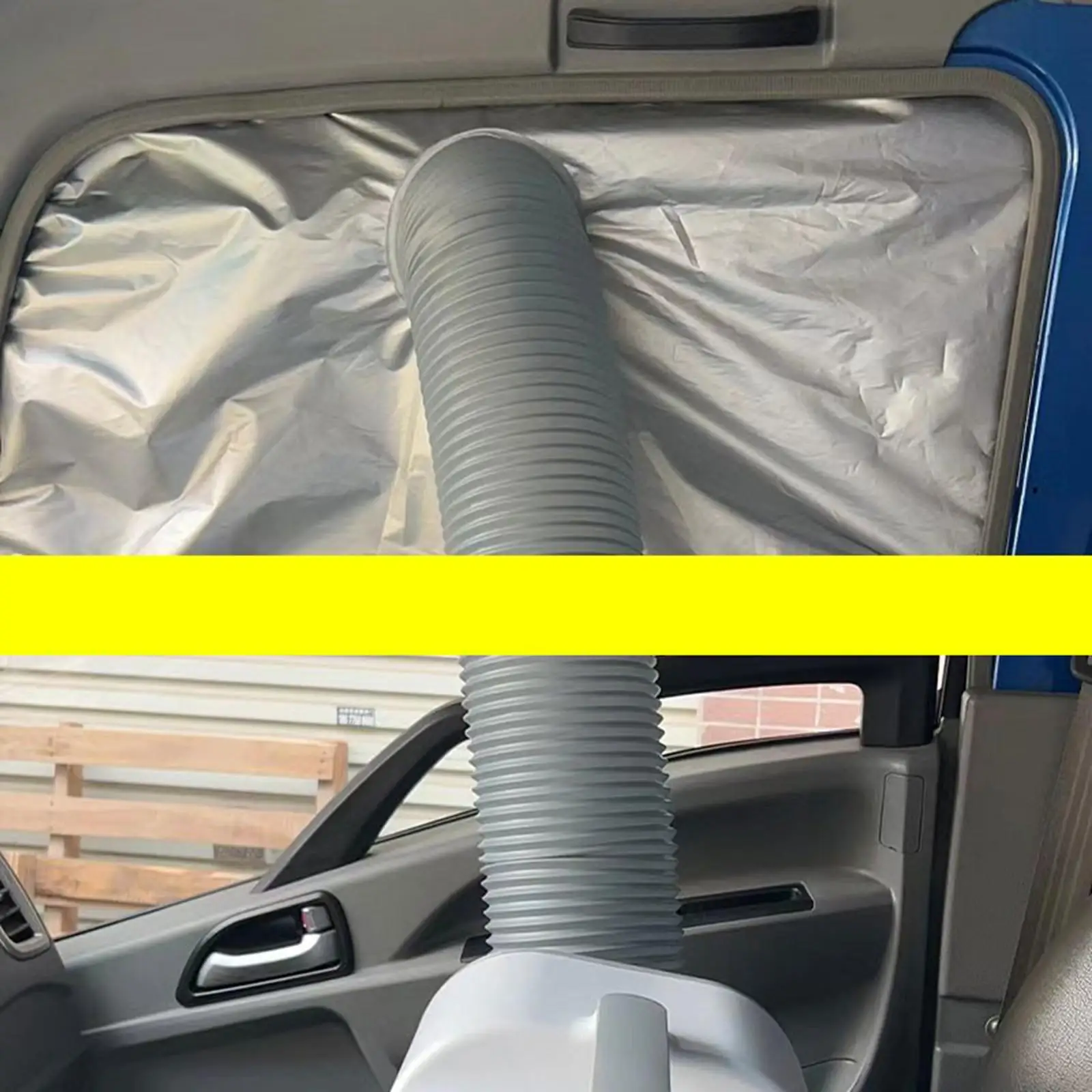 Portable Air Conditioner Hose Car Window Cloth Cover for Trucks Cars
