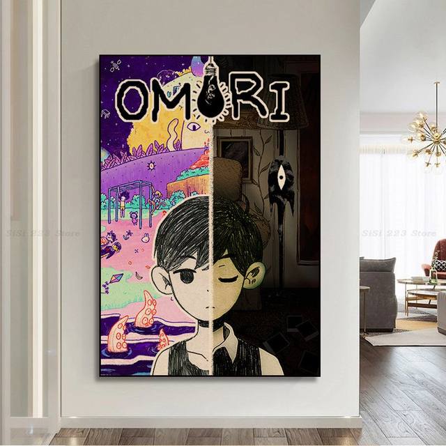 Omori Art Poster Wall Art Retro Posters For Home Wall Decor