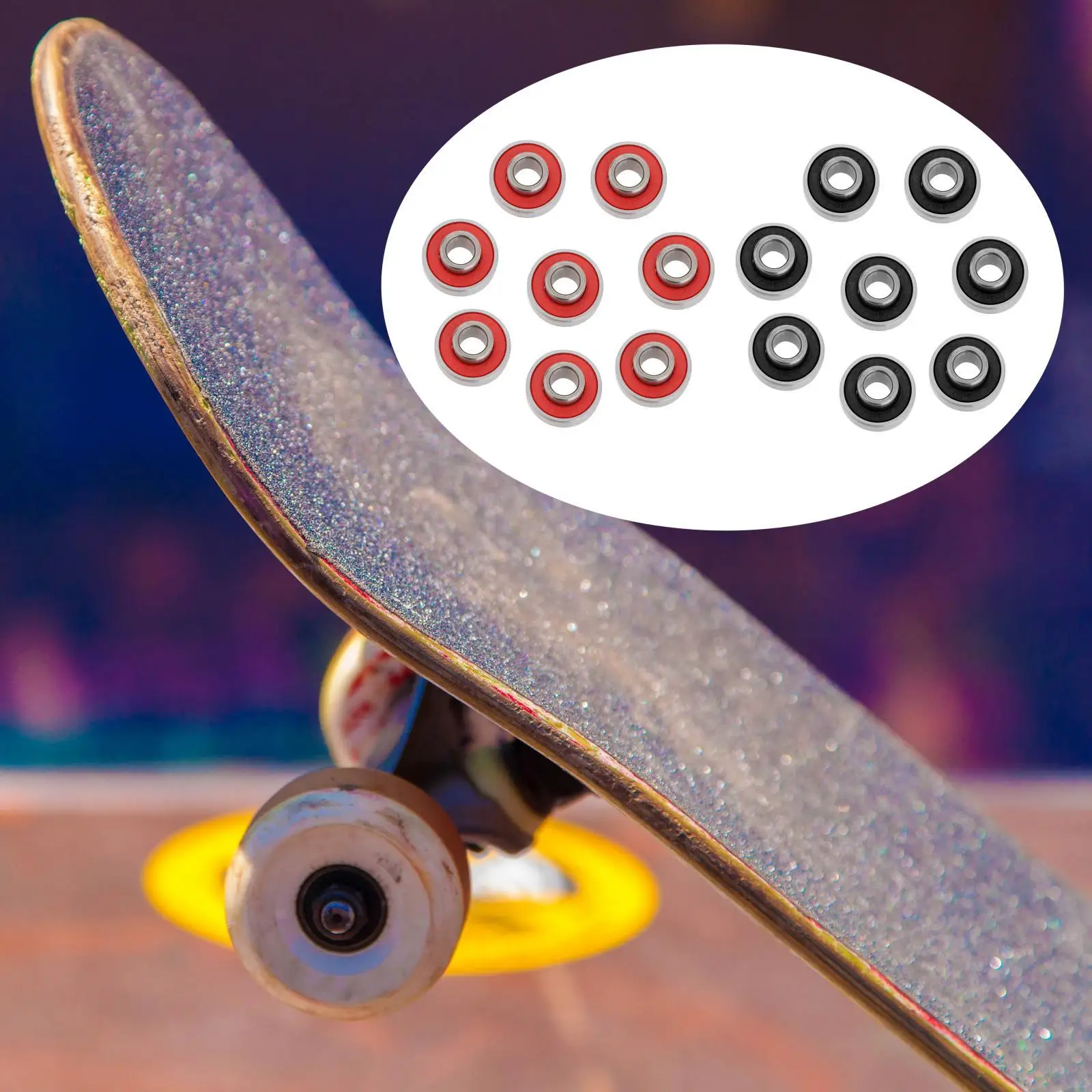 Skateboard Bearings -  Premium 6082rs - Longboard, Skate Board, Scooter, Inline and Roller Skates, 