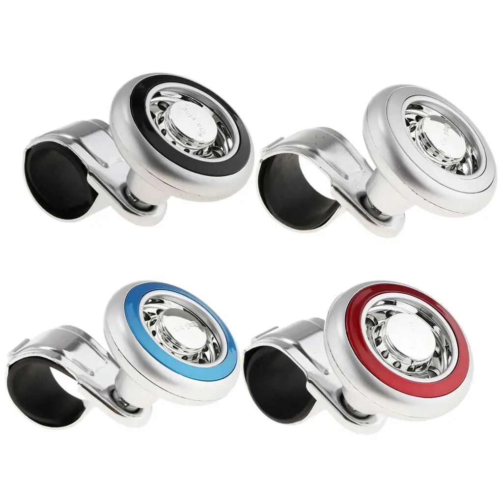 Car Steering Wheel Spin Handle Heavy Duty Knob Booster w/ Stainless Steel Clip