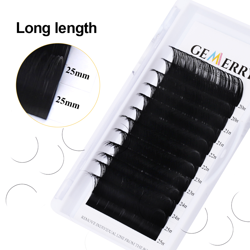 Best of 25mm Individual Extension Eyelashes Natural Soft Volume Lashes Faux Mink Classic Lashes Handmade Korea Silk Mink Lash Supplies Reviews & Tips - Image 3