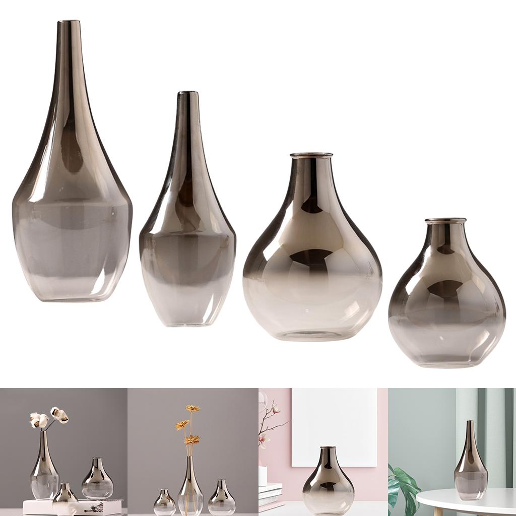 Flower Vase Soot Gradient Glass Vase Plant Pots Housewarming Gifts for Flower Vase Soot Gradient Glass Vase Plant Pots Housewarming Gifts for