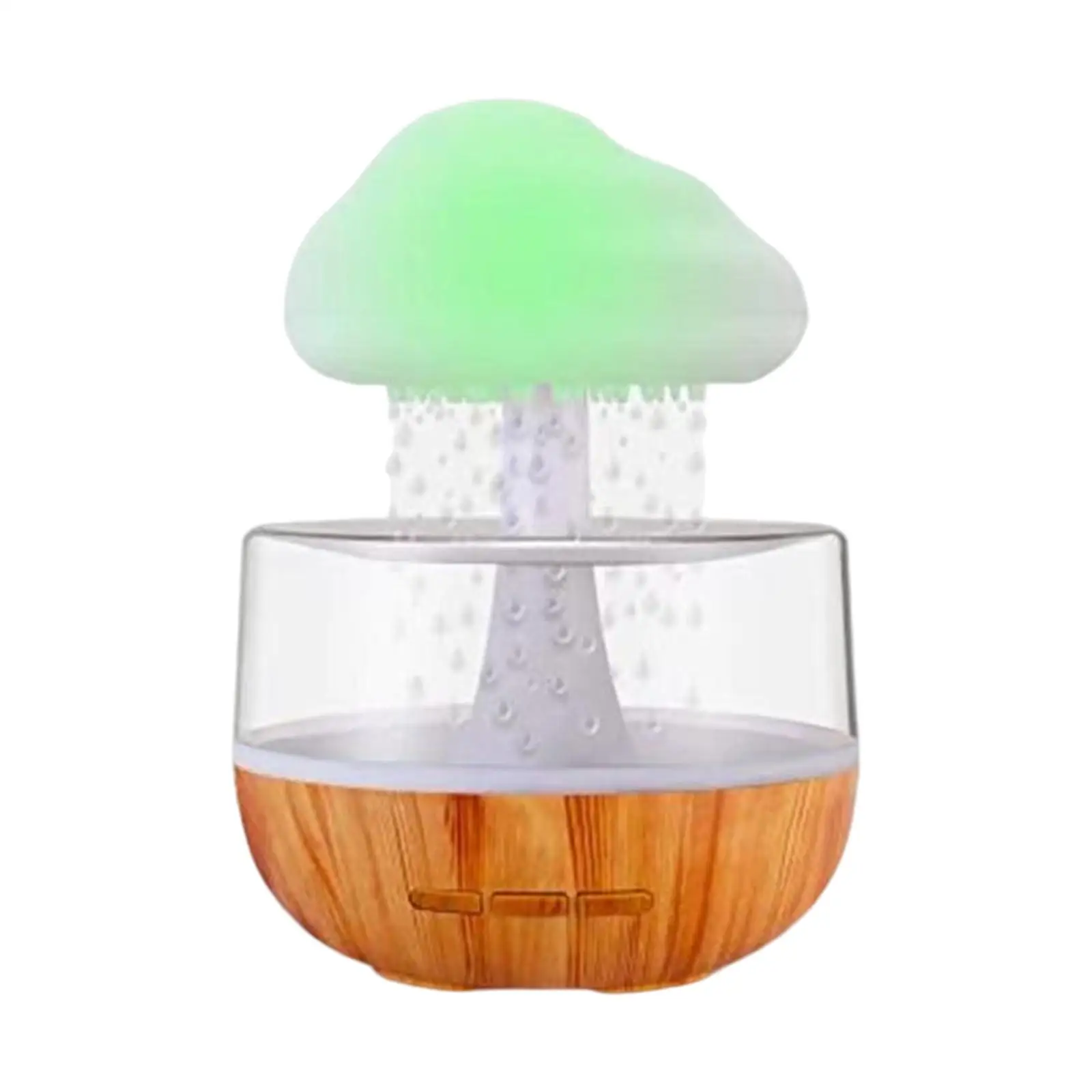 Humidifier Atmosphere Light Spill Resistant Design USB Cable Cloud Raindrop Humidifier 7 Changing Colors Lights for Bedroom
