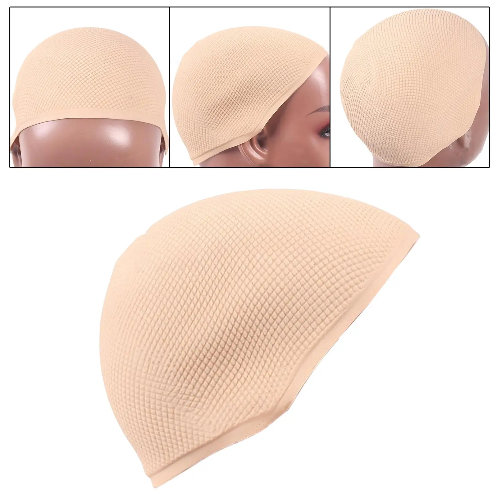 Universal Silicone caps for Mannequin Head Display Wigs Non Slip Silicone Cap
