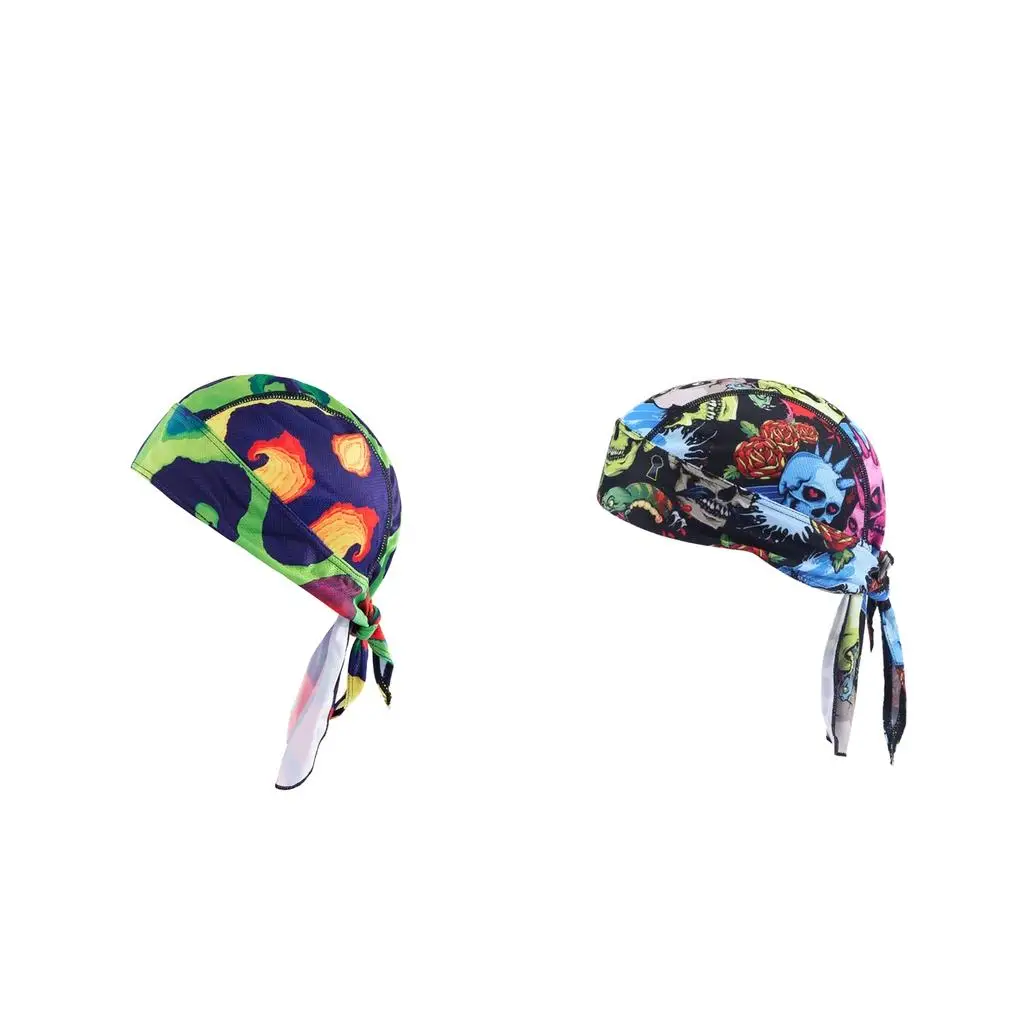 2 Pcs Hiking Motorcycle Cycling Scarf Sport Headwear Women Reversible Bandanas Turban    Outdoor Headband