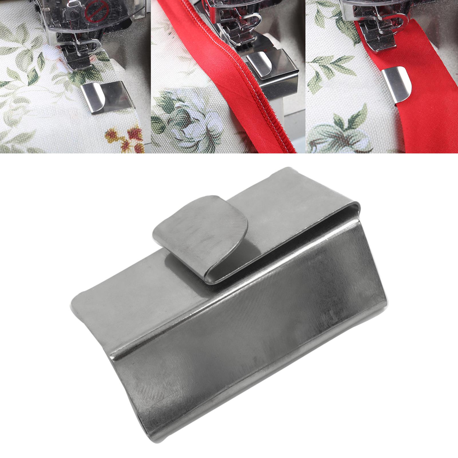 1 Pack Seam Guide Sewing Machine Accessories Fold Binder Hemming Folder Steel Seam Gauge for Industrial Overlock Sewing Machine