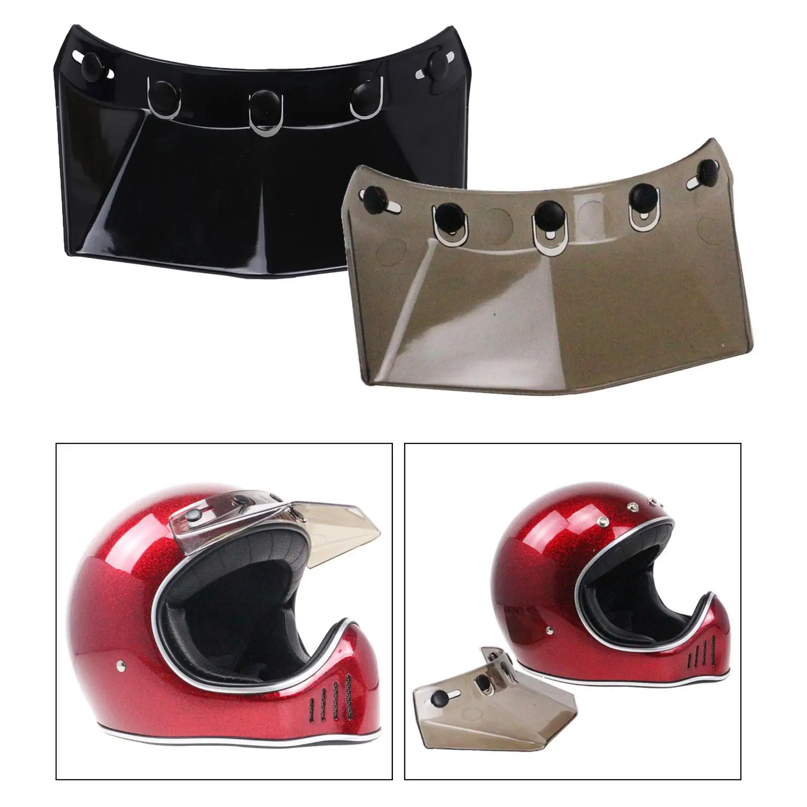 2x 5  Adjustable Visor  Replace for Motorcycle  Accessories